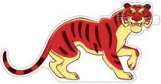Плакат вырубной МИНИ. Тигр Шерхан (из мультфильма Маугли). ФМ2-12624.