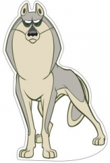 Плакат вырубной МИНИ. Волк Акела (из мультфильма Маугли). ФМ2-12628.