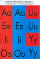 Комплект мини-плакатов. Английский алфавит разрезной с транскрипцией.